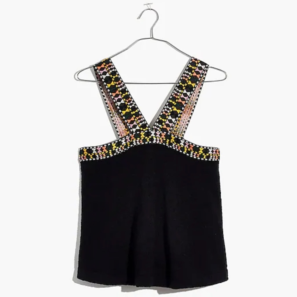 NWT Madewell Embroidered Swing Sweater Tank
